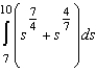 Evaluate the definite integral of the algebraic function.   Use a graphing utility to verify your results.