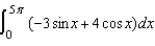 Evaluate the definite integral of the trig function.   Use a graphing utility to verify your results.