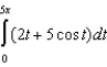 Evaluate the definite integral of the function.   Use a graphing utility to verify your results.