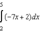 <strong>Write the following limit as a definite integral on the interval [2 , 5], where c<sub>i </sub>is any point in the ith subinterval.  </strong> A)   B)   C)   D)   E)   <div style=padding-top: 35px> 