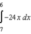Evaluate the integral.   given,        