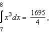 Evaluate the integral.   given,        