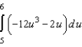 Evaluate the integral.   given,  
