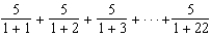 Use sigma notation to write the sum   .