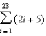 Use the properties of summation and Theorem 5.2 to evaluate the sum.