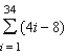 Use the properties of summation and Theorem 5.2 to evaluate the sum.