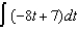 Find the indefinite integral   .