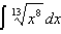 Find the indefinite integral   .