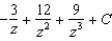 <strong>Find the indefinite integral and check the result by differentiation. </strong> A) B) C) D) E)