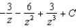 <strong>Find the indefinite integral and check the result by differentiation. </strong> A) B) C) D) E)