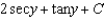 <strong>Find the indefinite integral .</strong> A) B) C) D) E)