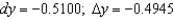 <strong>Compare dy and for at x = -1 with Give your answers to four decimal places.</strong> A) B) C) D) E)