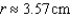 <strong>A solid is formed by adjoining two hemispheres to the ends of a right circular cylinder. The total volume of the solid is 30 cubic centimeters. Find the radius, r, of the cylinder that produces the minimum surface area. Round your answer to two decimal places.</strong> A) B) C) D) E)