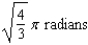<strong>A sector with central angle is cut from a circle of radius 10 inches, and the edges of the sector are brought together to form a cone. Find the magnitude of such that the volume of the cone is a maximum.</strong> A) B) C) D) E)