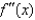 The graph of f is shown below. For which value of x is   zero?  