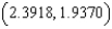 <strong>Find the point on the graph of the function that is closest to the point . Round all numerical values in your answer to four decimal places.</strong> A) B) C) D) E)