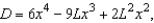 Suppose the deflection D of a beam of length L is where x is the distance from one end of the beam. Find the value of x that yields the maximum deflection.
