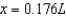 <strong>Suppose the deflection D of a beam of length L is where x is the distance from one end of the beam. Find the value of x that yields the maximum deflection.</strong> A) B) C) D) E)