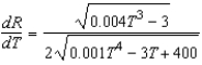 <strong>The resistance R of a certain type of resistor is where R is measured in ohms and the temperature T is measured in degrees Celsius. Use a computer algebra system to find </strong> A) B) C) D) E)