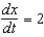 A point is moving along the graph of the function such that centimeters per second. Find when x = .