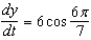 <strong>A point is moving along the graph of the function such that = centimeters per second. Find when .</strong> A) B) C) D) E)