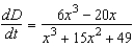 <strong>Find the rate of change of the distance between the origin and a moving point on the graph of if centimeters per second.</strong> A) B) C) D) E)