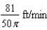 <strong>A conical tank (with vertex down) is feet across the top and feet deep. If water is flowing into the tank at a rate of cubic feet per minute, find the rate of change of the depth of the water when the water is feet deep.</strong> A) B) C) D) E)