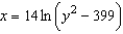 Find   at the point   for the equation   .