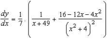 <strong>Find the derivative of the function .</strong> A) B) C) D) E)