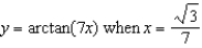 Find the slope-intercept form of the equation of the line tangent to the graph of   .