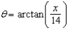 <strong>An airplane flies at an altitude of 14 miles toward a point directly over an observer. Consider and x as shown in the following figure. Write as a function of x. </strong> A) B) C) D) E)