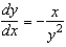 <strong>Find by implicit differentiation. </strong> A) B) C) D) E)