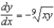 <strong>Find by implicit differentiation given that .</strong> A) B) C) D) E)