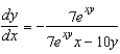 <strong>Use implicit differentiation to find </strong> A) B) C) D) E)