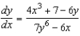 <strong>Find by implicit differentiation. </strong> A) B) C) D) E)