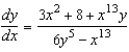 <strong>Find by implicit differentiation. </strong> A) B) C) D) E)