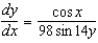 <strong>Find by implicit differentiation. </strong> A) B) C) D) E)