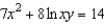 Use implicit differentiation to find   .  