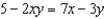Find   in terms of x and y.  