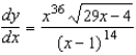 <strong>Use logarithmic differentiation to find the derivative of .</strong> A) B) C) D) E)