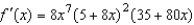 <strong>Find the derivative of the function. </strong> A) B) C) D) E)