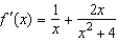 <strong>Find the derivative of the function .</strong> A) B) C) D) E)