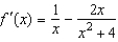 <strong>Find the derivative of the function .</strong> A) B) C) D) E)