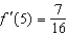 <strong>Evaluate the derivative of the function at the given point. , </strong> A) B) C) D) E)