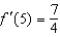 <strong>Evaluate the derivative of the function at the given point. , </strong> A) B) C) D) E)