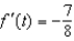 <strong>Evaluate the derivative of the function at the point .</strong> A) B) C) D) E)