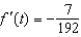 <strong>Evaluate the derivative of the function at the point .</strong> A) B) C) D) E)