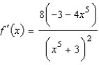 <strong>Use the Quotient Rule to differentiate the function .</strong> A) B) C) D) E)