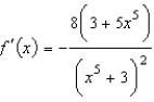 <strong>Use the Quotient Rule to differentiate the function .</strong> A) B) C) D) E)
