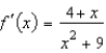 Use the Quotient Rule to differentiate the function   .